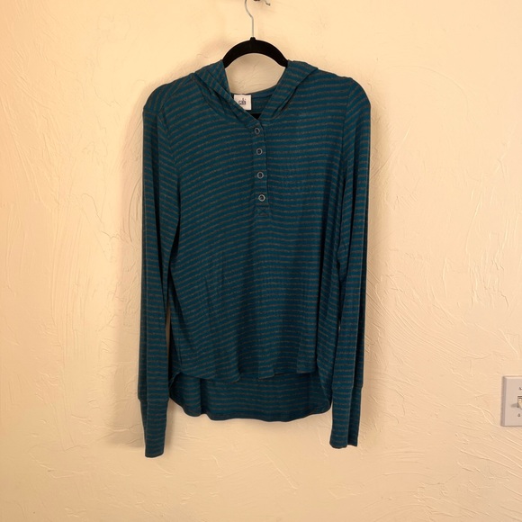 CAbi striped riff hoodie top size S - Picture 2 of 9